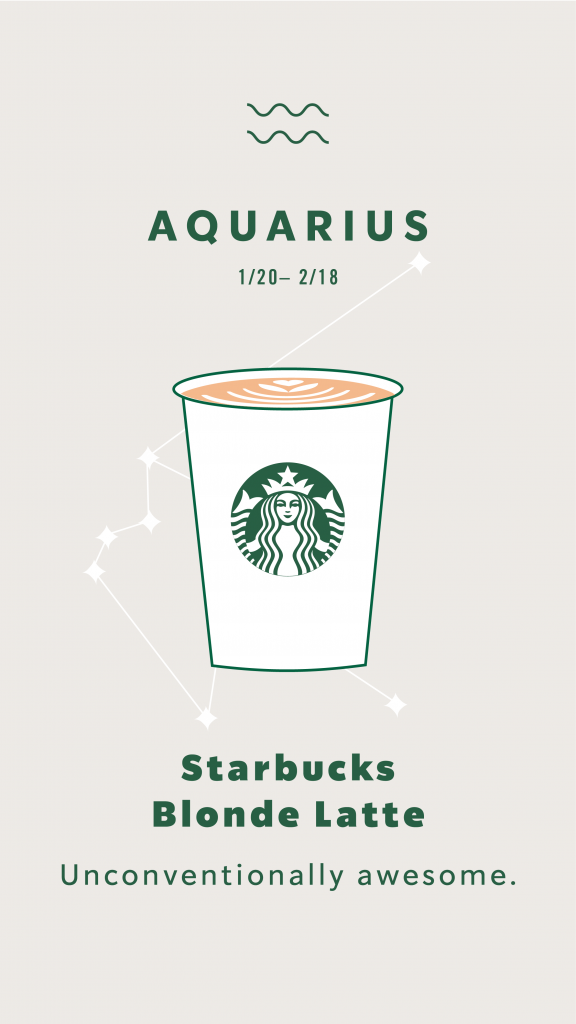 Starbucks Astrology Aquarius