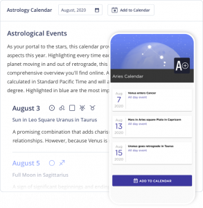 astrology calendar